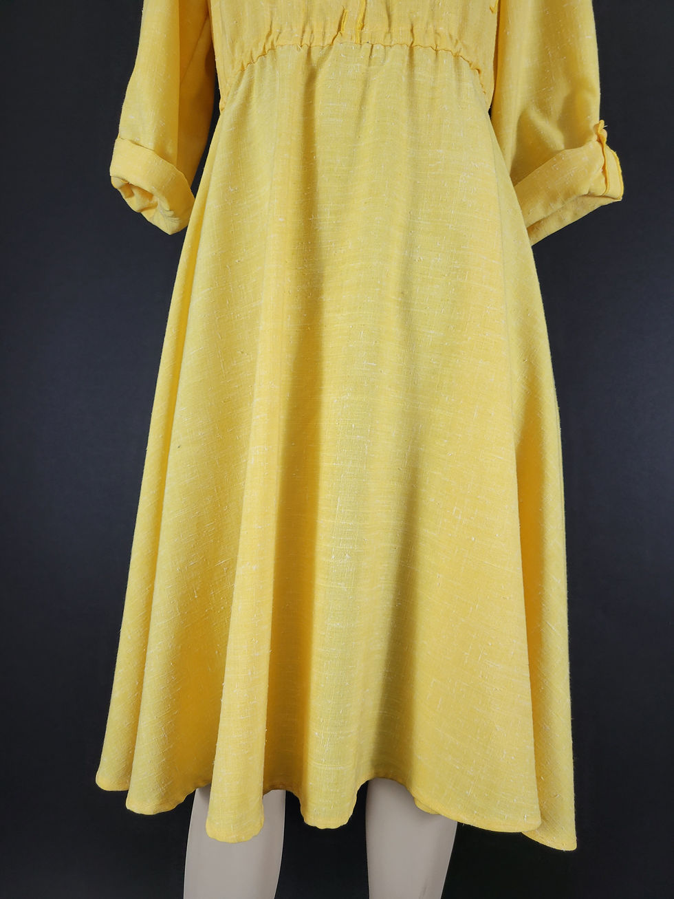 Thumbnail: Yellow Shirtwaist Dress View 6