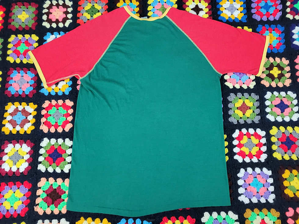 Thumbnail: Short Sleeve Crew Neck Tri-Color T-Shirt View 7