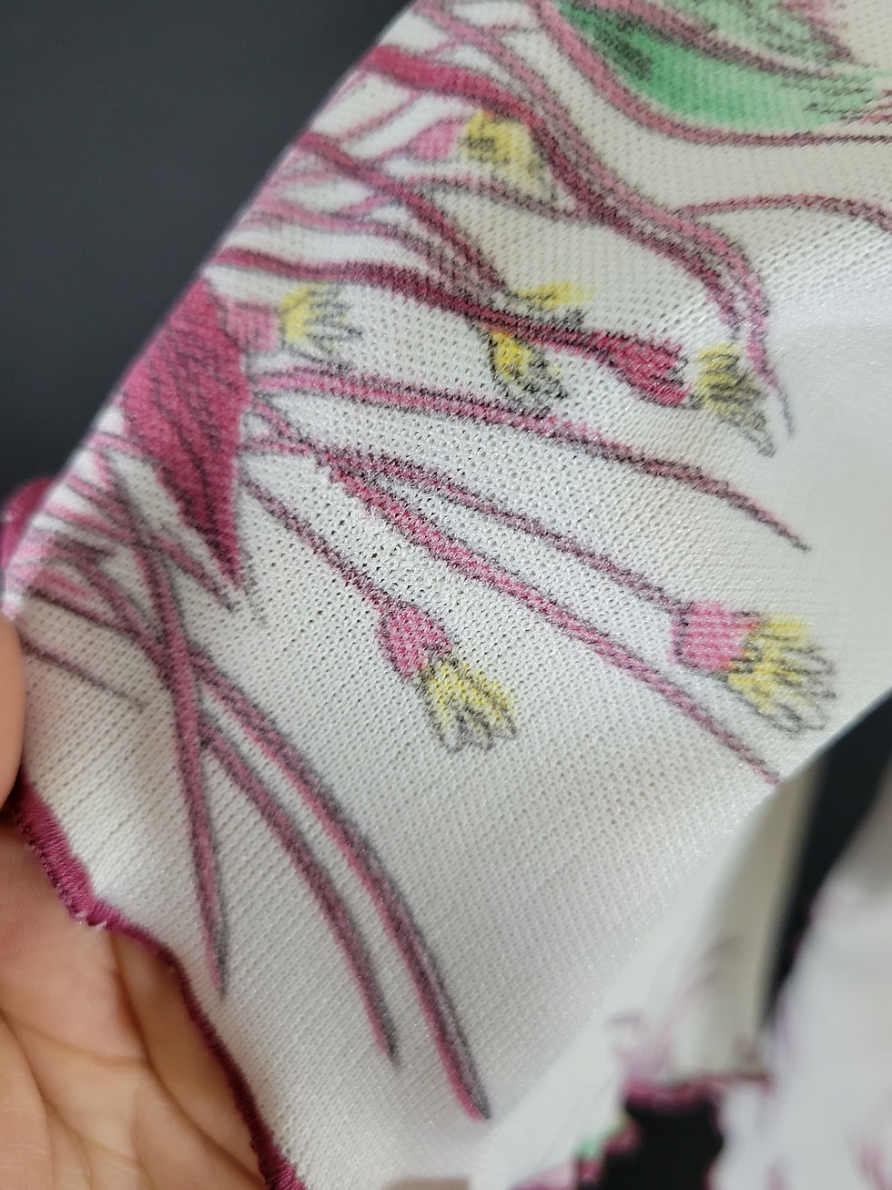 Thumbnail: Vintage Fruit And Floral Print Angel Sleeve Top View Six