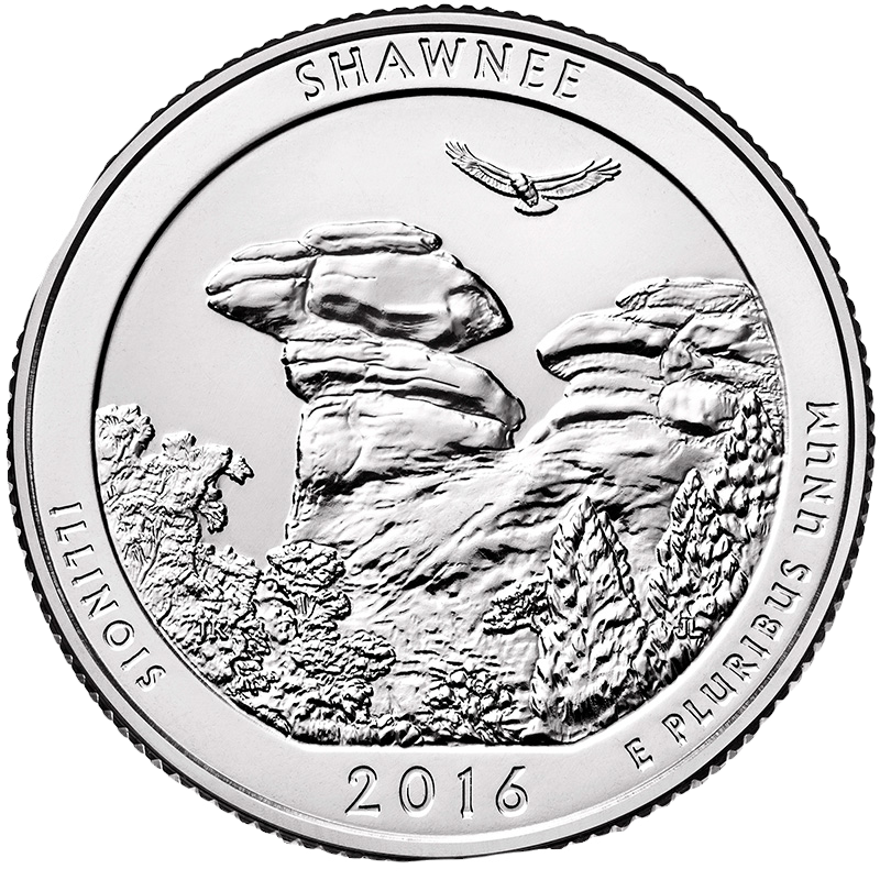 2016 - America The Beautiful - 5oz. - Shawnee National Forest