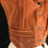 Thumbnail: Burnt Orange Suede Leather Snap Button Vest View 4