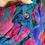 Thumbnail: Vintage Bright Rose Print Belted Midi Dress View Five