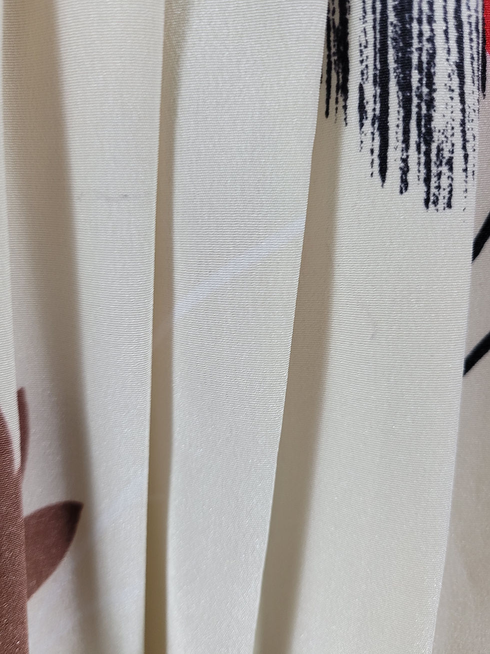 Thumbnail: Vintage Abstract Floral Pleated Silk Dress View Eleven