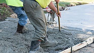 Driveway concrete pouring