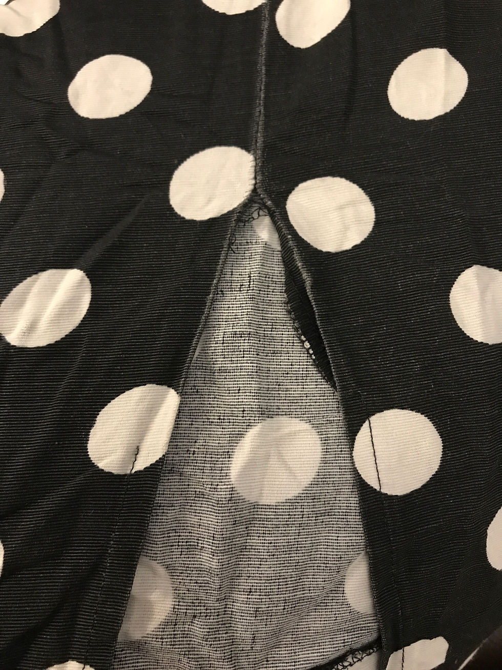 Thumbnail: Black And White Polka Dot Square Neckline Dress View 8