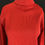 Thumbnail: Vintage Adoria Dark Red Ribbed Turtleneck Sweater View Three