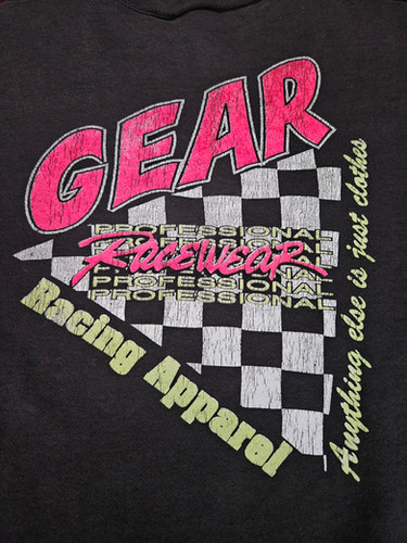 90s Tultex Black Gear Racewear Sweatshirt | wildfirevintage