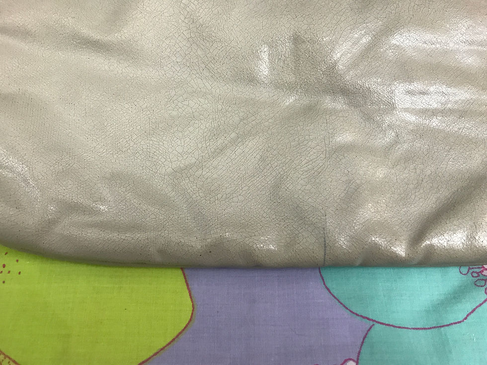 Thumbnail: Taupe Faux Slouchy Leather Purse With Bow Accent View 13