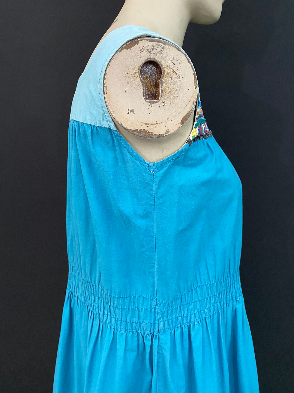 Thumbnail: Vintage Sleeveless Ric-Rac Seminole Patio Dress View Ten