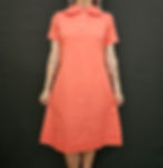 Vintage Red Grid Check Plaid Peter Pan Collar A-Line Short Sleeve Shift Dress View One