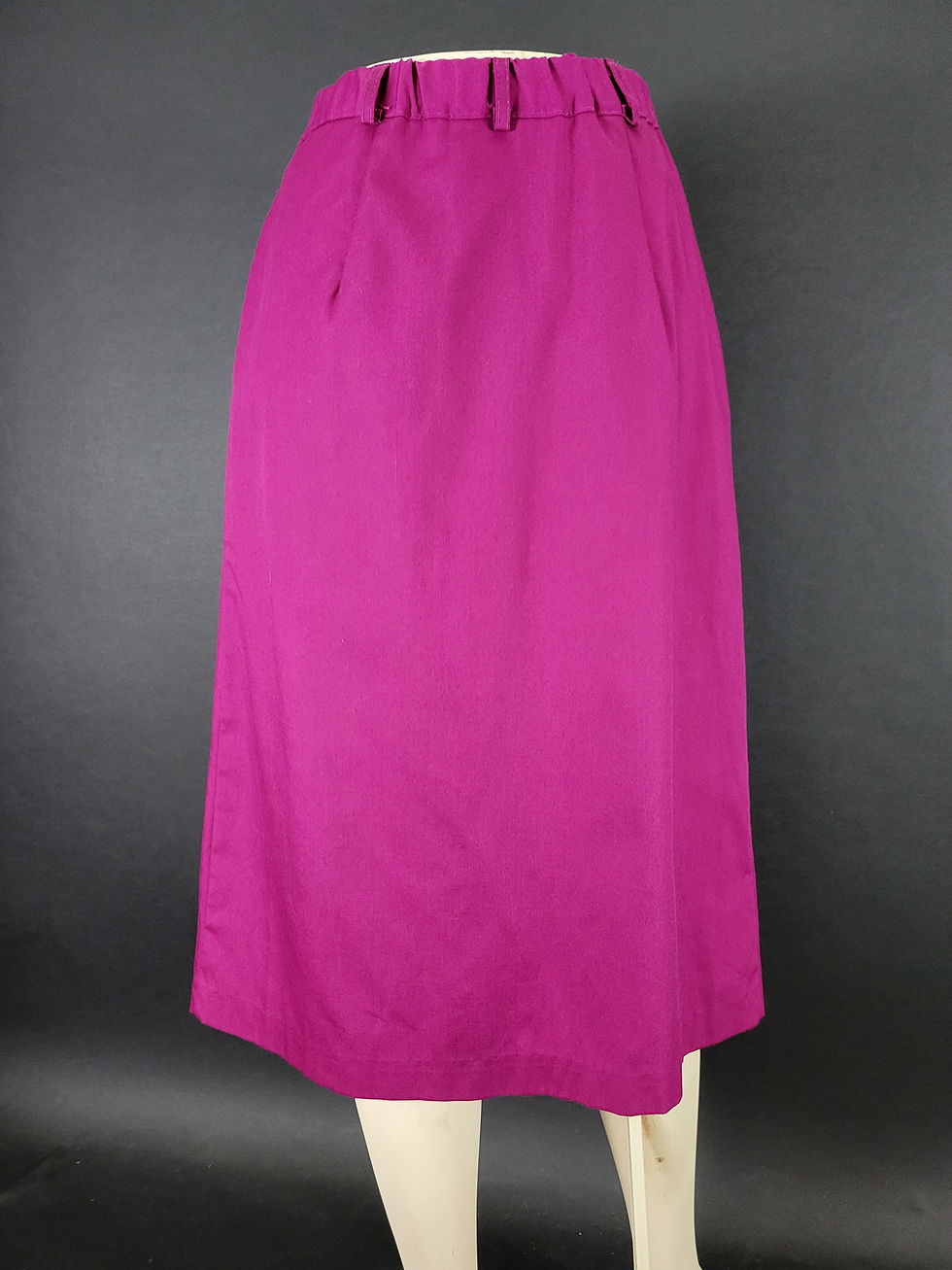 Thumbnail: Vintage Plum Color Button Front Midi Skirt View Ten