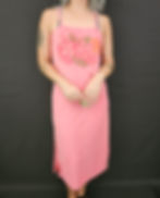 Vintage Pink Floral Terry Cloth Beach Dress View One