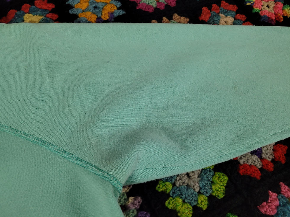 Thumbnail: Vintage Mint Green Heart Eyes Penguin Sweatshirt View Fourteen