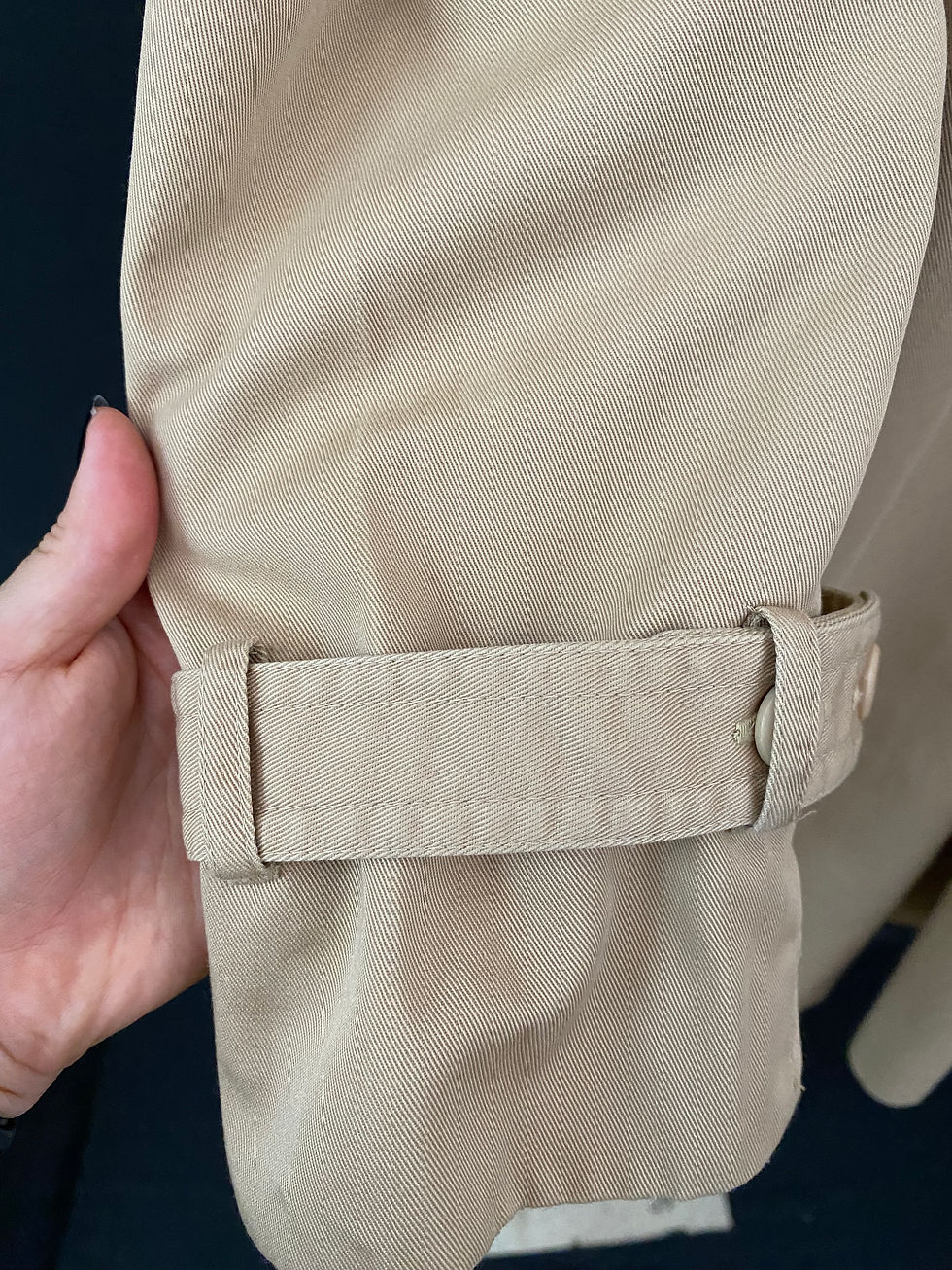 Thumbnail: Vintage Beige Lightweight Mod Coat View 9