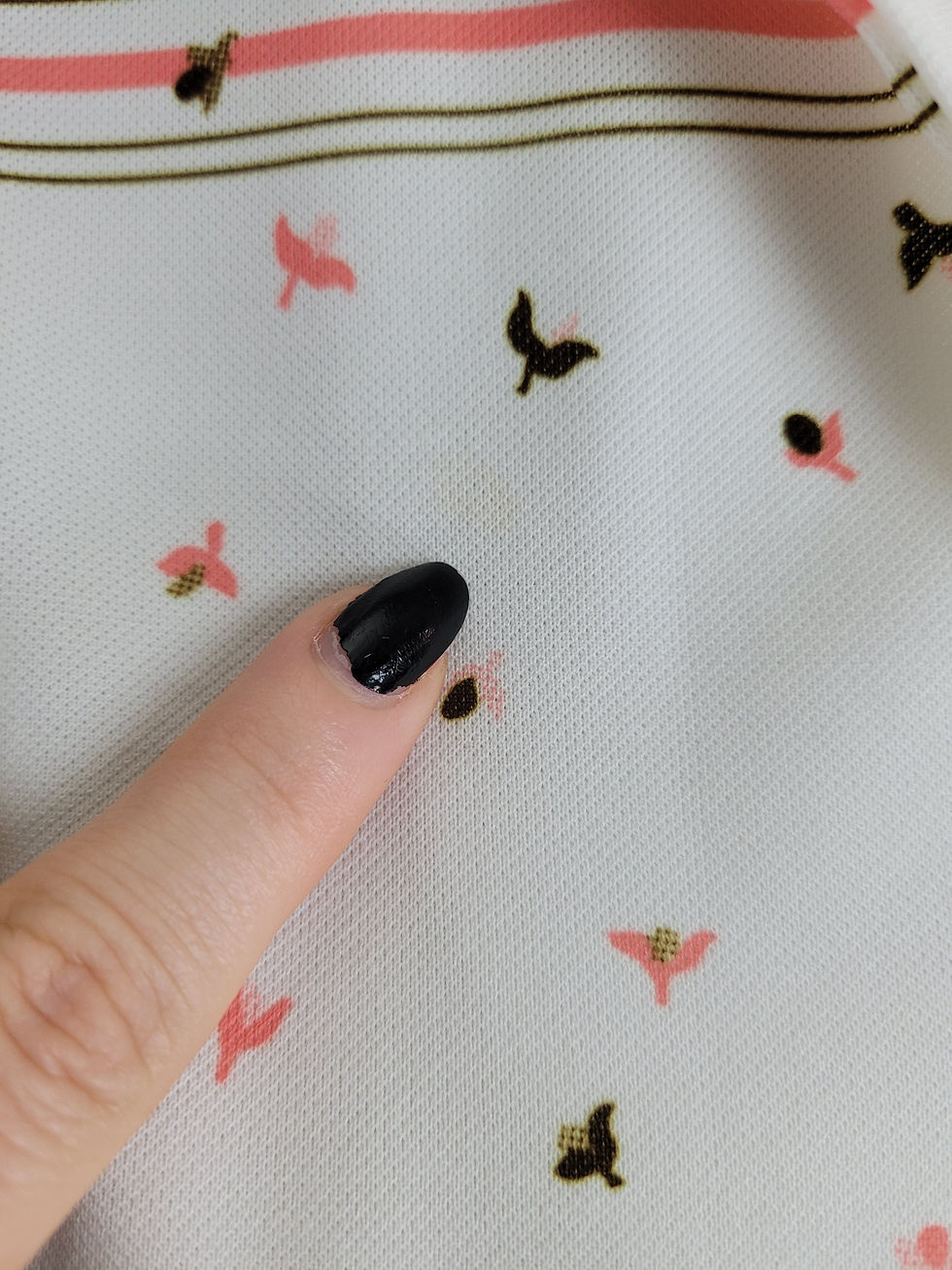 Thumbnail: Pink And Brown Geometric Floral Blouse View 5