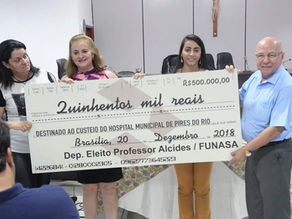 Professor Alcides destina R$ 1,9 milhão em emendas para Pires do Rio