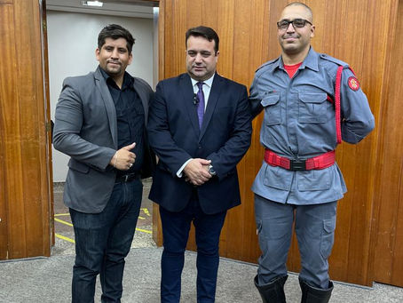 Bombeiros Civis são homenageados em evento na Câmara de Vereadores de Goiânia