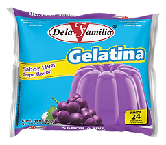 Gelatina Uva 400G - Dela Familia
