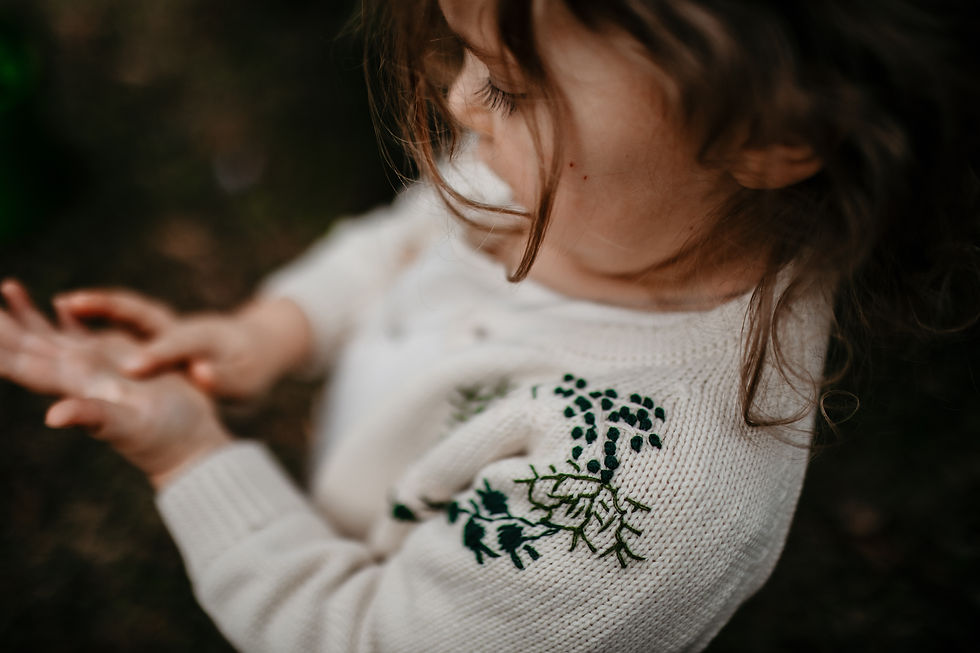 Thumbnail: Handmade Natural Cotton Kids Hand Embroidered Children's Sweater