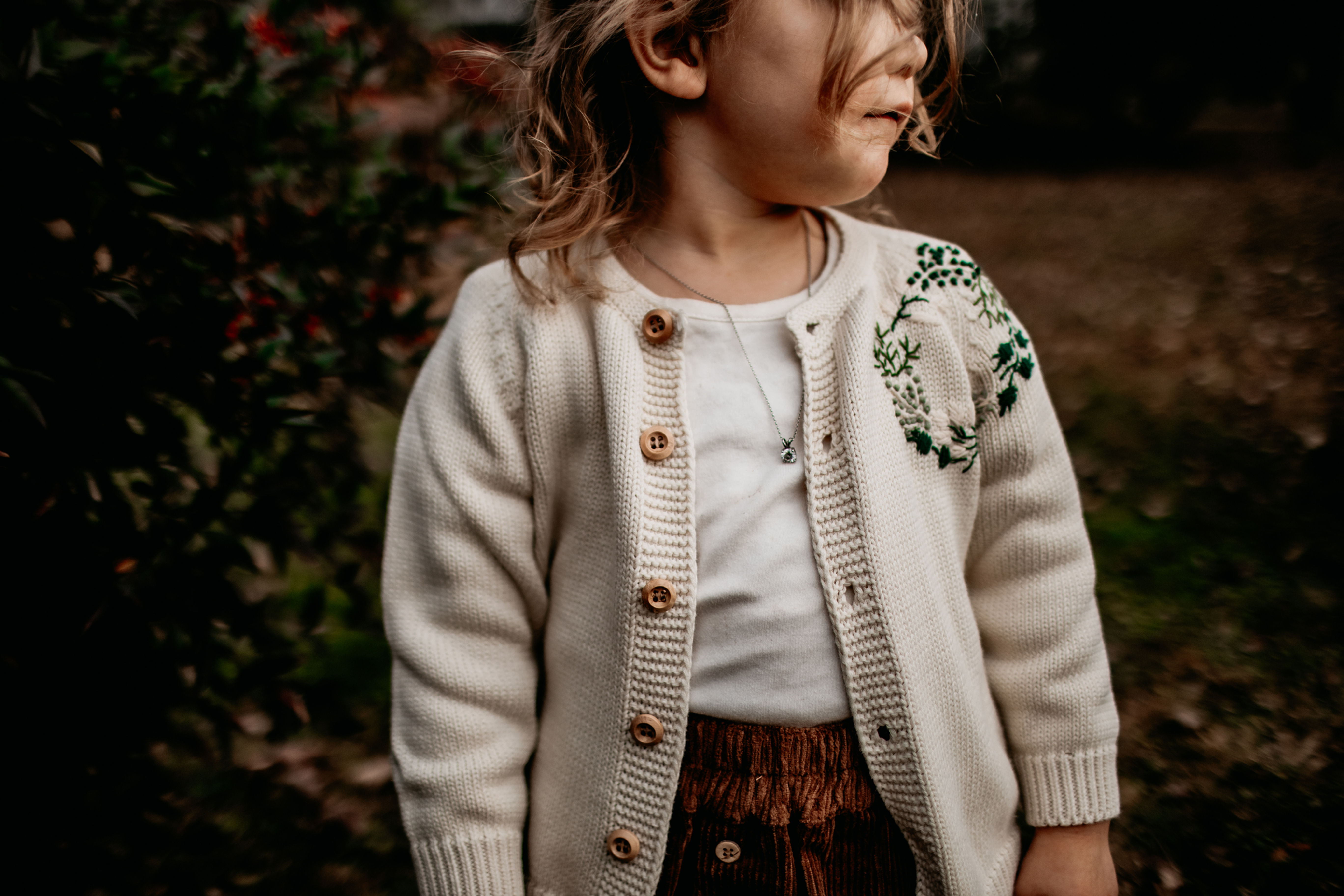 Handmade Natural Cotton Kids Hand Embroidered Children's Sweater
