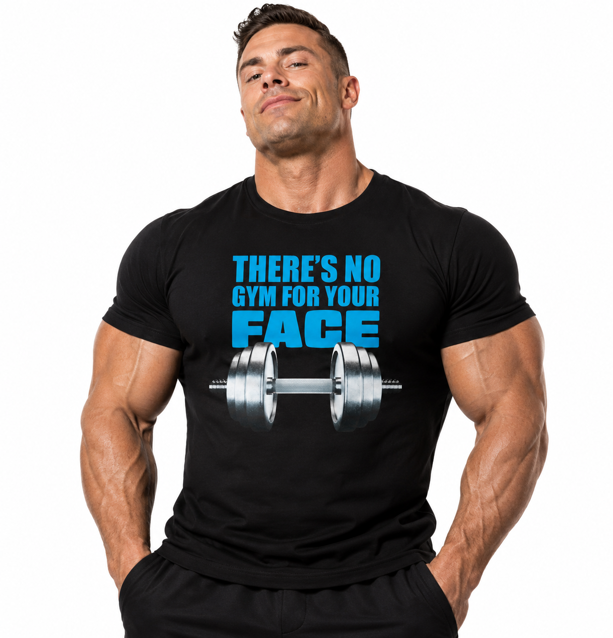 There's No Gym For Your Face (Blue)
