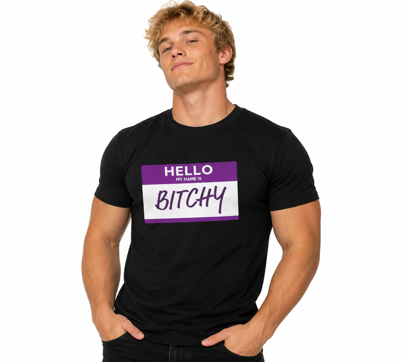 Hello My Name Is Bitchy (Purple)