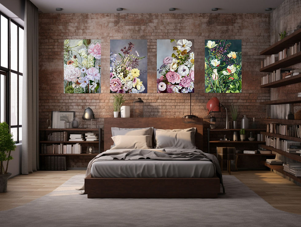 Thumbnail: Floral plume  70*100 cm