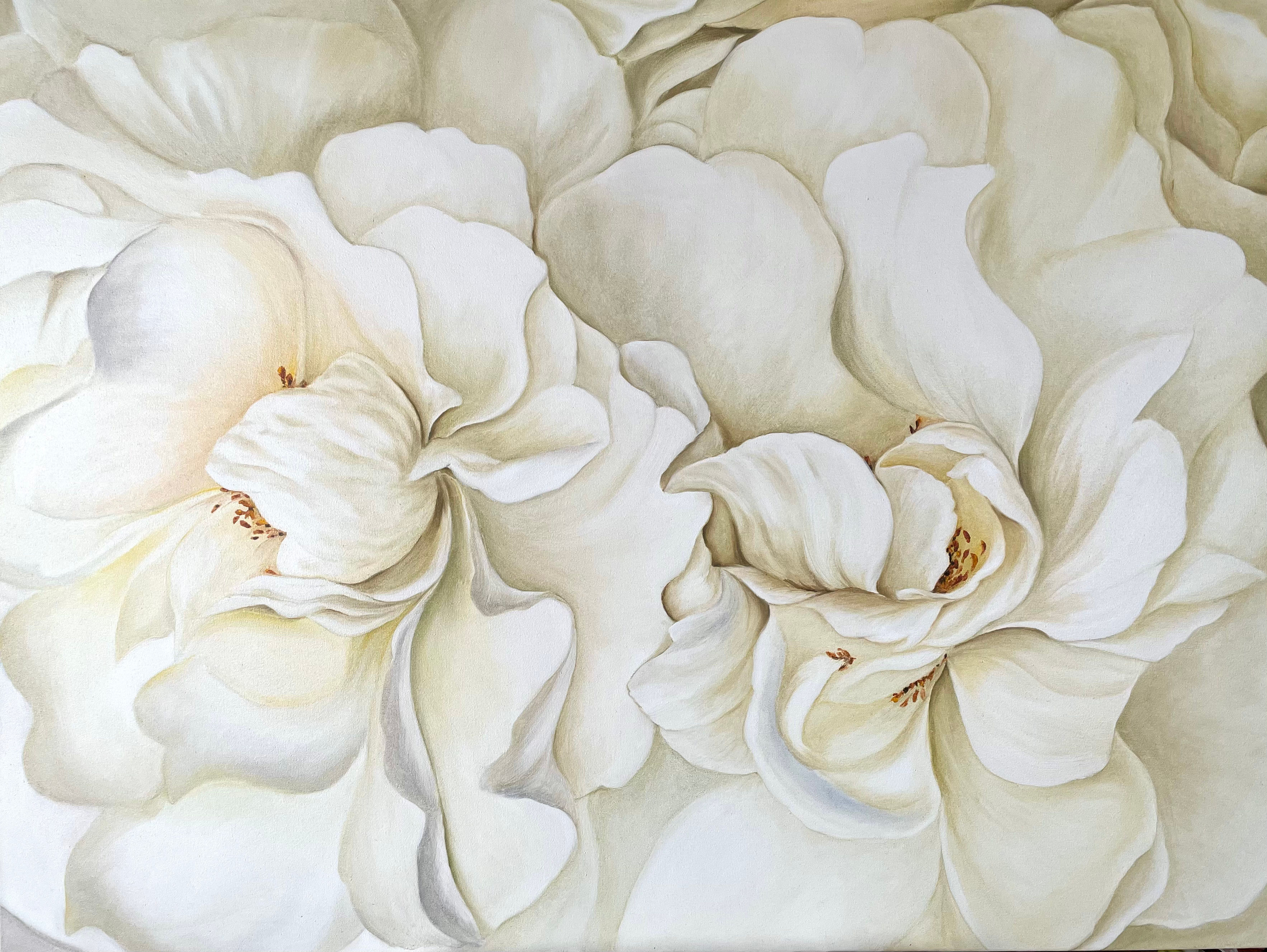 Білі троянди 90*120 cm