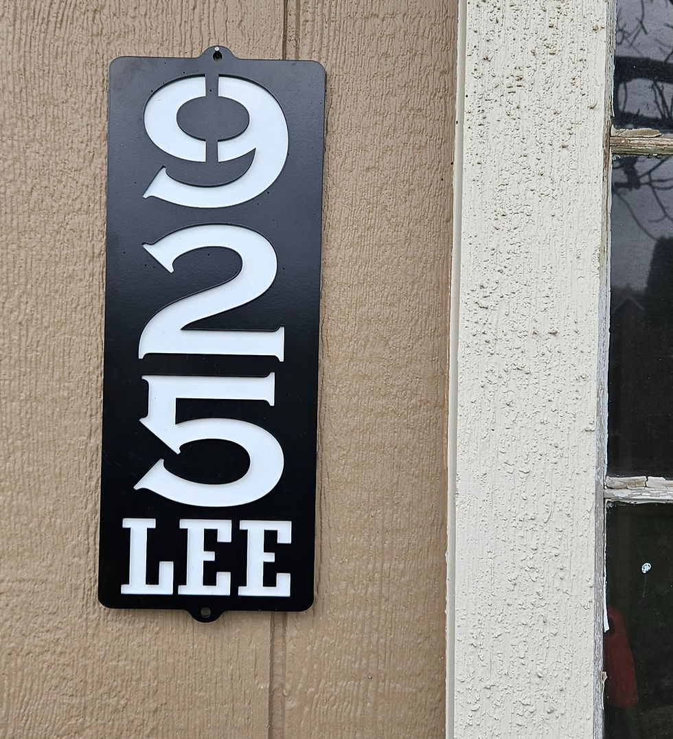 Thumbnail: Double Layer Horizonal Custom Address Sign 6D