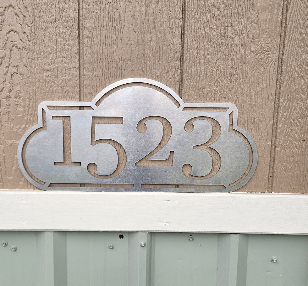 Thumbnail: Single Layer Custom Address Sign 1