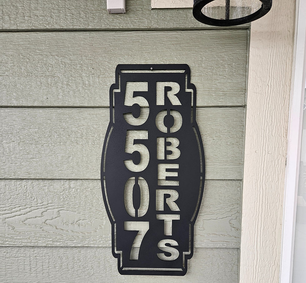 Thumbnail: Single Layer Custom Address Sign 4