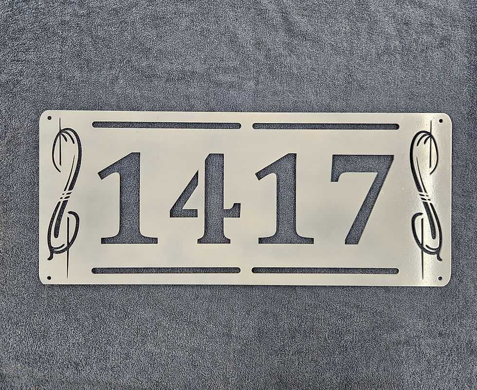 Thumbnail: Single Layer Custom Address Sign 5