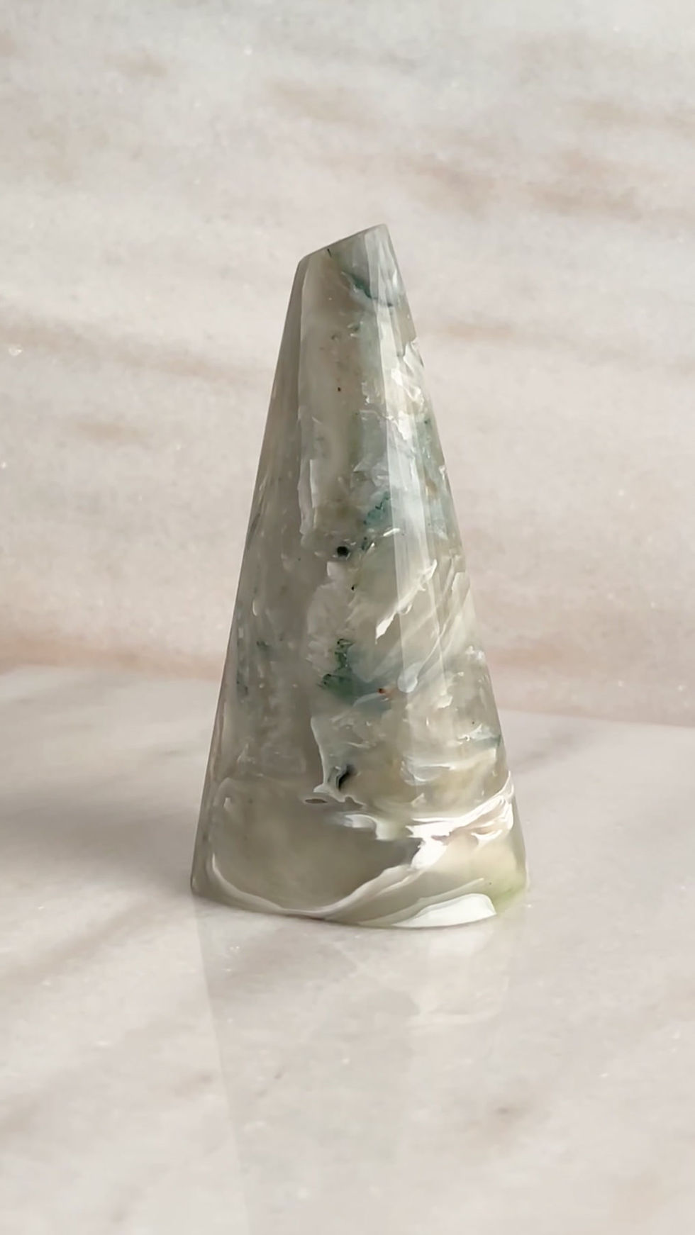 Thumbnail: Recycled Plastic Marbled Bud Vase - Beach Peaks