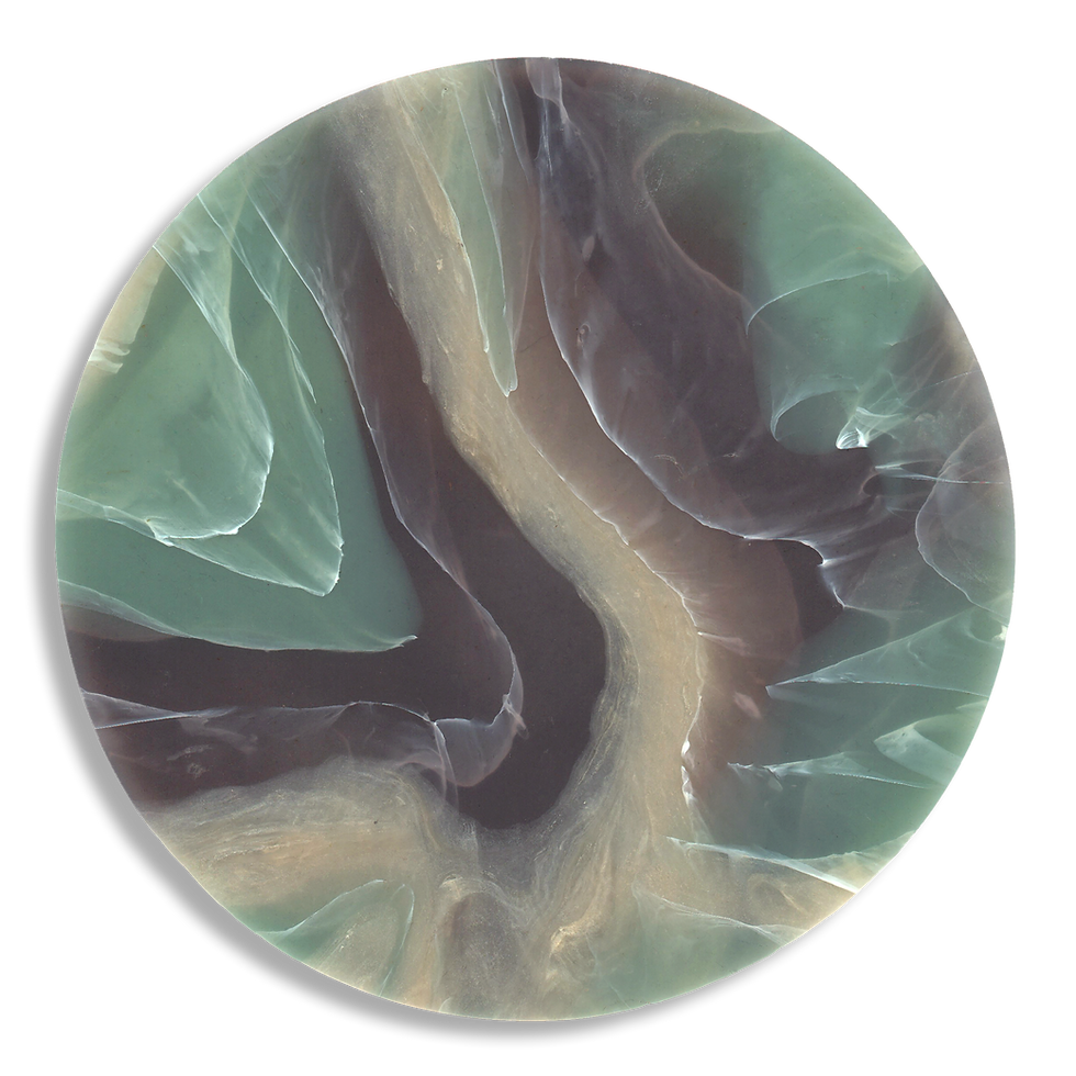 Thumbnail: Seconds - Recycled Plastic Marbled Coaster - Sand Eucalyptus