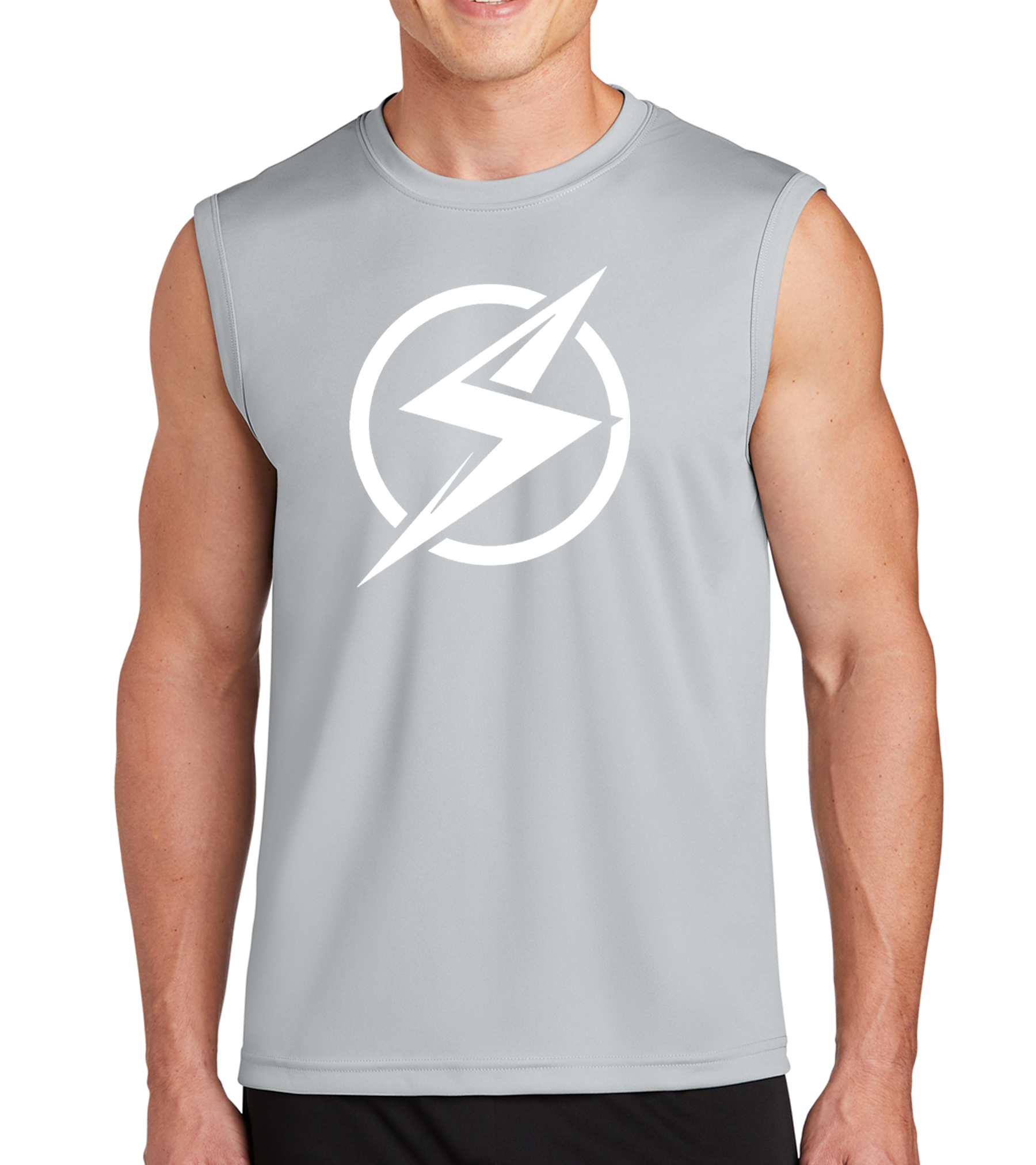 Muscle Tank Gray (White Logo)