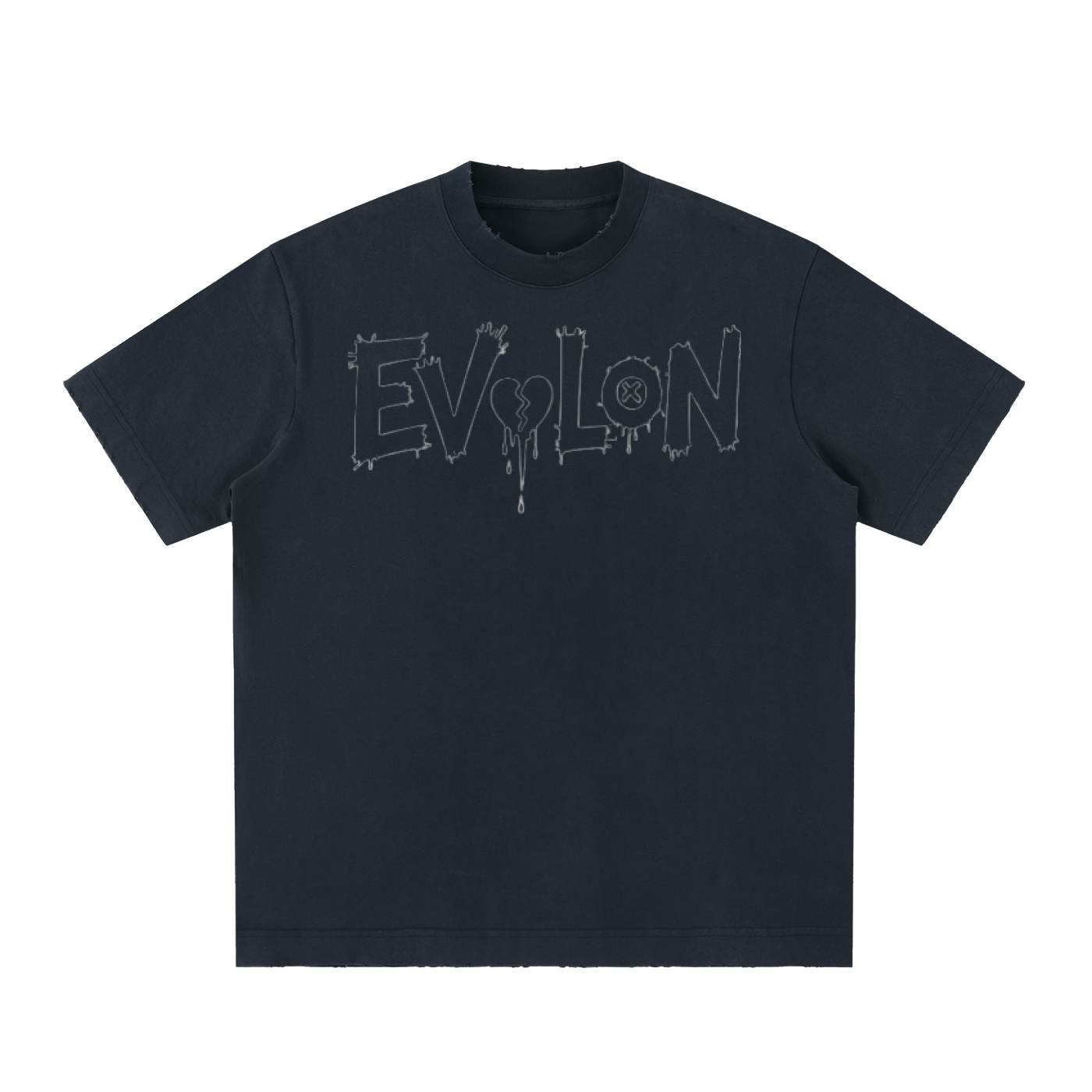 Heavyweight Vintage Washed Frayed T-Shirt