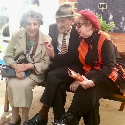 Marysia Rado, dad & mum at Nathan Sweet's Bar Mitzvah celebration, 2013