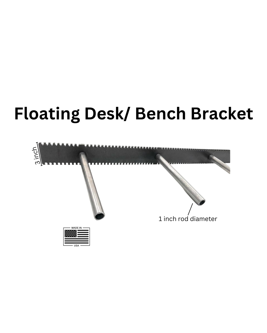 Floating Desk/Bench Bracket