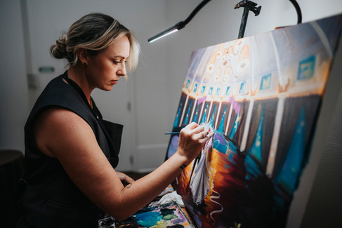 kelly boyett live painting new orleans weddings