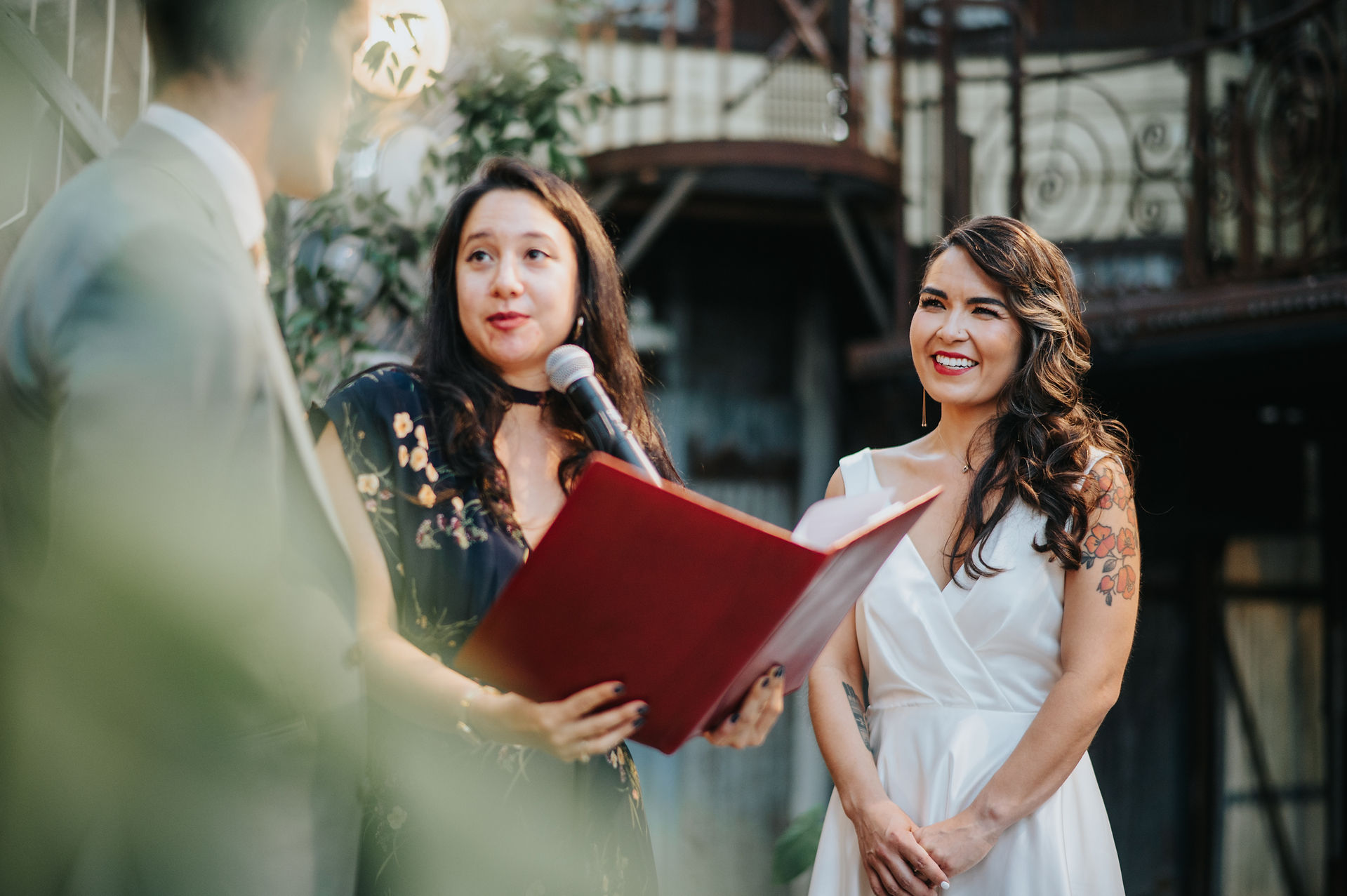 wedding ceremony at music box village