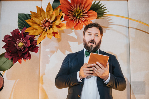 inside wedding ceremony