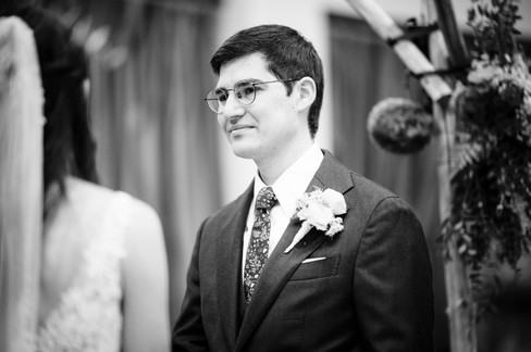 inside wedding at Audubon tea room