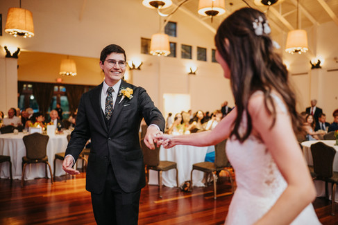 wedding reception dance at new orleans tea room