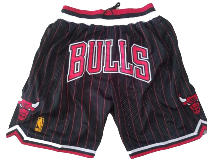 CHICAGO BULLS RETRO SHORTS (BLACK)