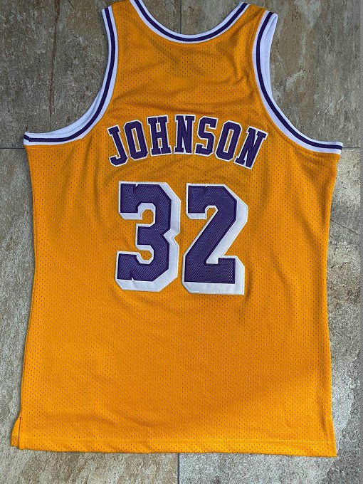 Thumbnail: MAGIC JOHNSON LOS ANGELES LAKERS THROWBACK JERSEY