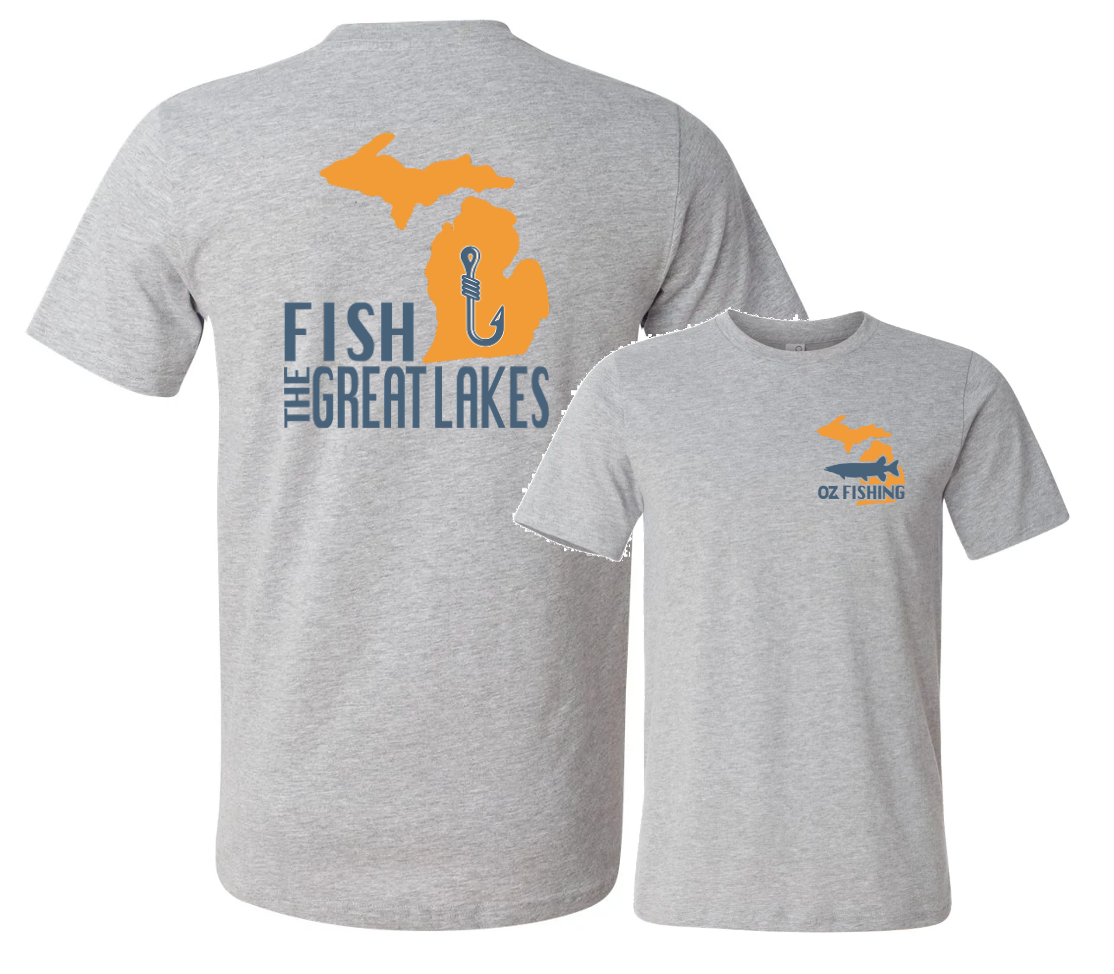 Fish The Great Lakes, MI T-shirt