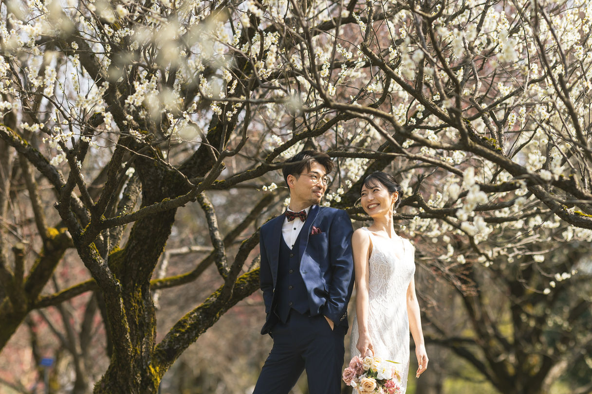 富山フォトウェディング　自然ロケーション　前撮り撮影