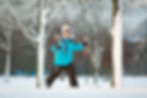 Young Boy on Skis