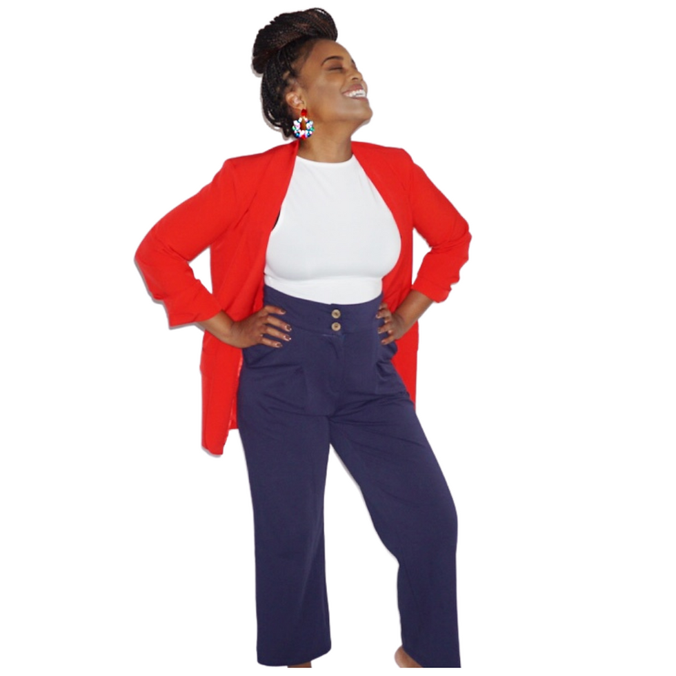 Thumbnail: Red Boyfriend Blazer