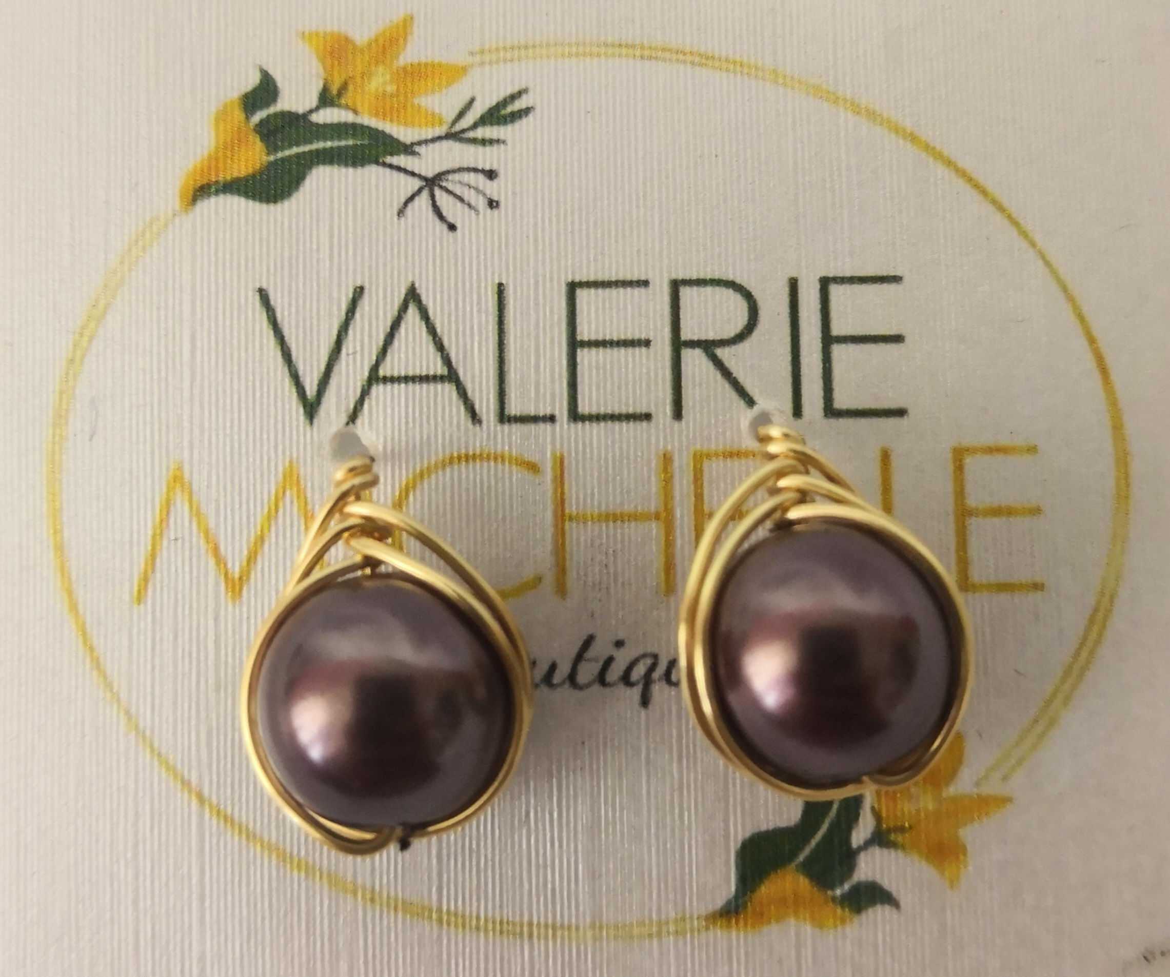 Aretes con diseño en espiral